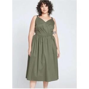 Universal Standard XS Bellport Dress in Green